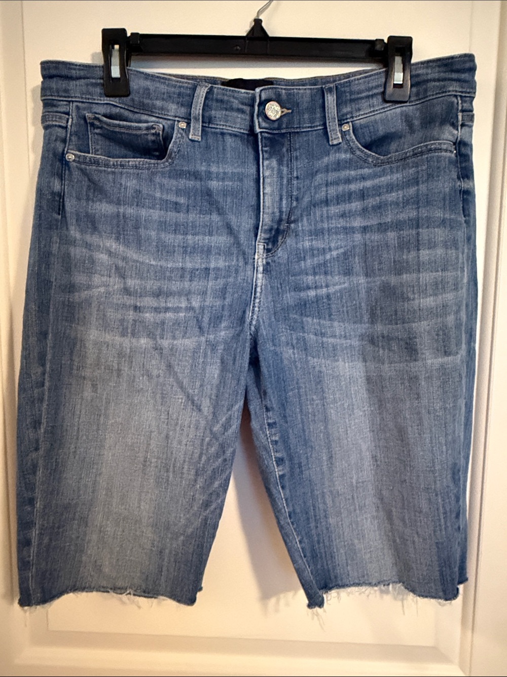White House Black Market Light Blue Denim Bermuda Shorts